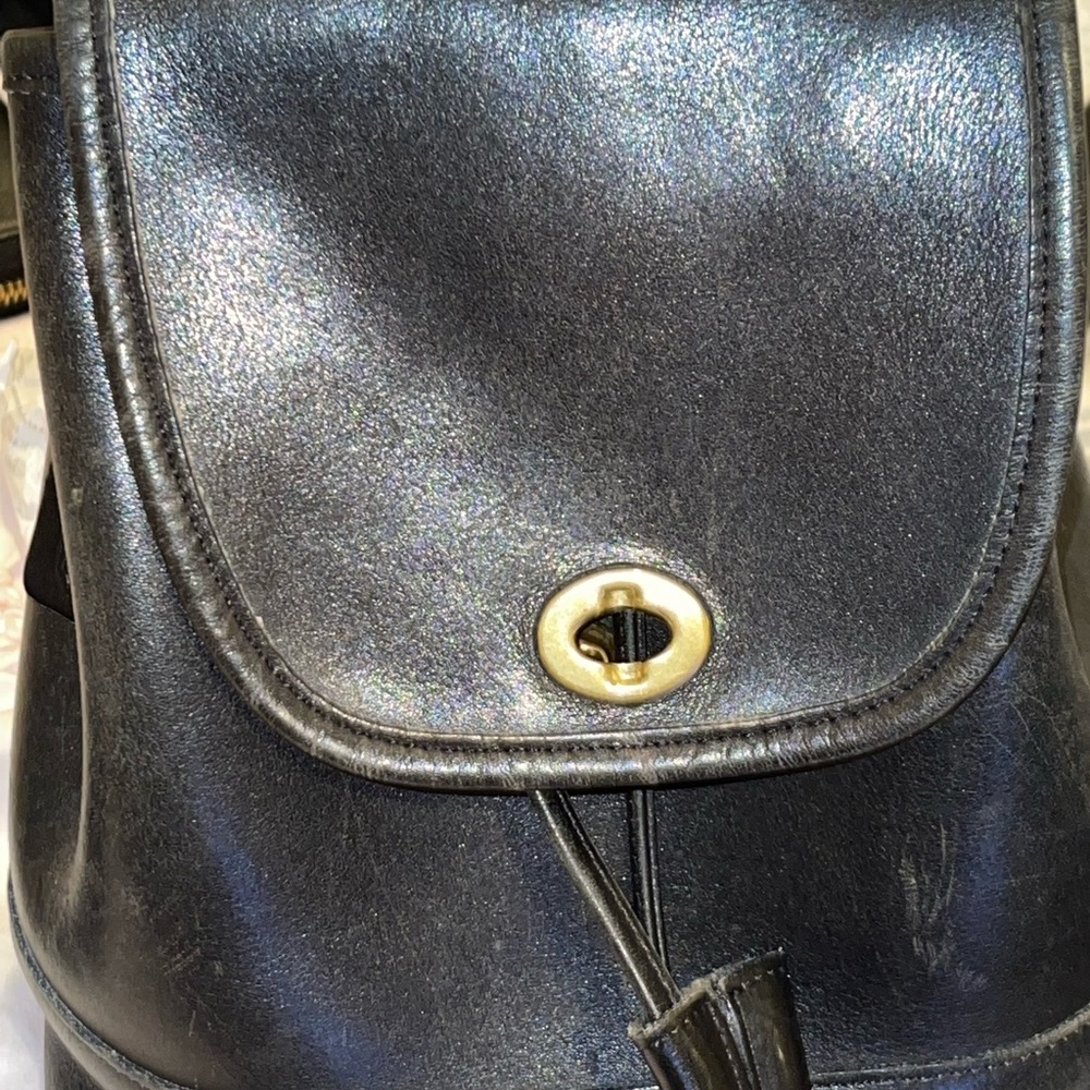 Coach Leather Backpack